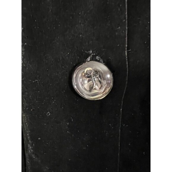 Jessica Jacket Girls 4 Black Velvet Coat Silk Blend Lined D20 - Picture 5 of 7